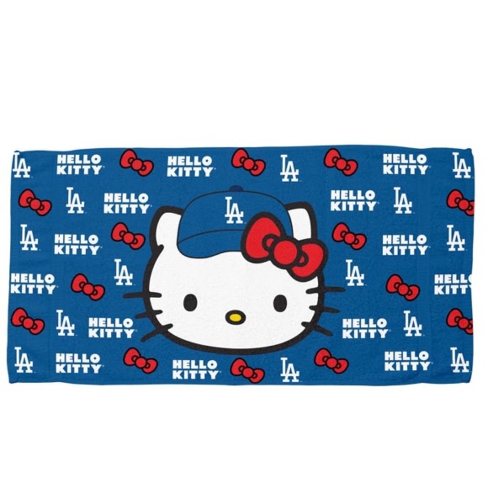 LIMITED EDITION Hello Kitty Dodgers Towel - Picture 1 of 6